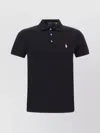 Polo Ralph Lauren Logo-embroidered Slim-fit Cotton Polo Shirt In Black Marl Heather