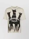 Represent Mens Vintage White Thoroughbred Graphic-print Cotton-jersey T-shirt