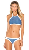 SEAFOLLY BLOCK PARTY HIGH NECK TANK BIKINI TOP,30475 772