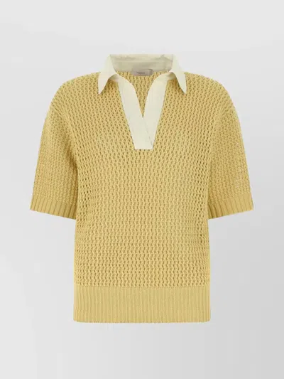 Agnona Polo In Yellow