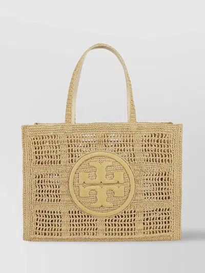 Tory Burch Handcrafted Large Tote Woven Texture