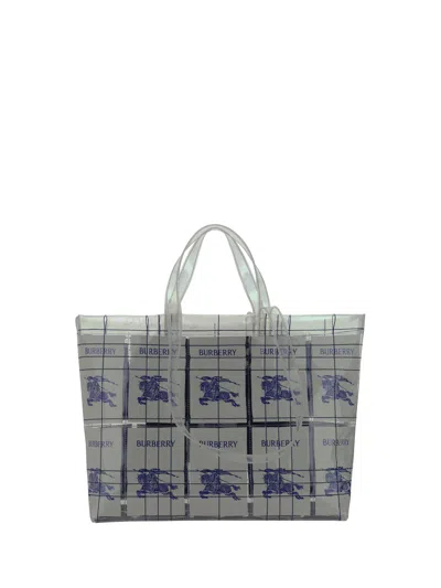 Burberry Men Ekd Tote Bag In Multicolor