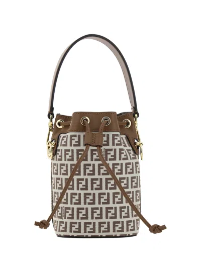 Fendi Women Mon Tresor Mini Bucket Bag In Multicolor