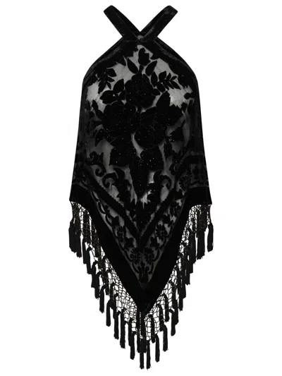 Isabel Marant Halterneck Embellished Top In Black