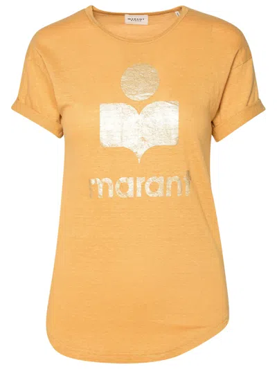 Isabel Marant Étoile Isabel Marant Etoile Woman Isabel Marant Etoile 'koldi' Beige Linen T-shirt In Yellow