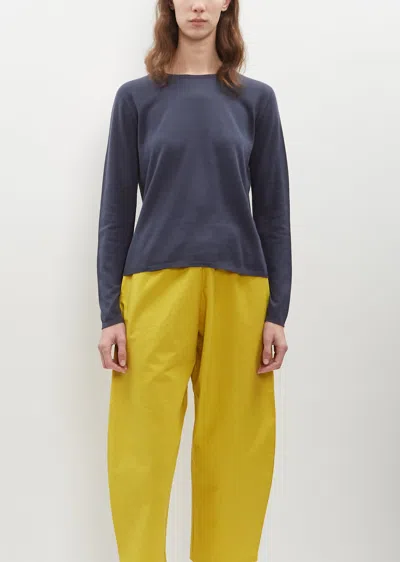 Apuntob Cotton Cashmere Crewneck In Denim