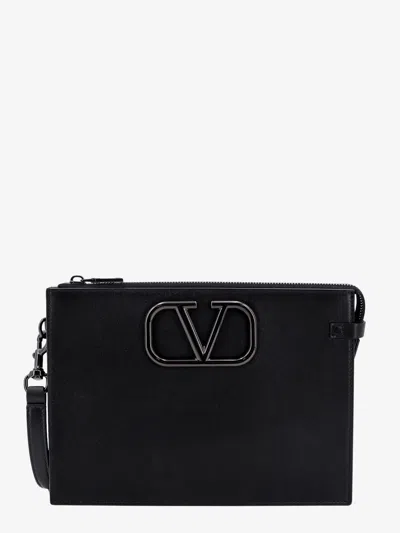 Valentino Garavani Man Clutch Man Black Clutches