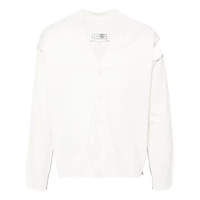 Mm6 Maison Margiela Sweaters In White