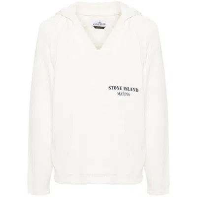 Stone Island Jumpers In White