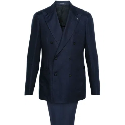 Tagliatore Suits In Blue