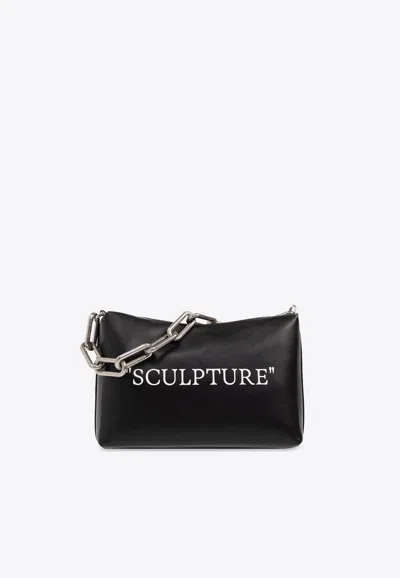 Off-white Block Quote Bag - Leather - Black/ Silver
