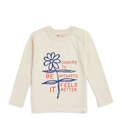 Ace & The Harmony Kids'  Optimistic Feels Better T-shirt (5-11 Years) In Beige