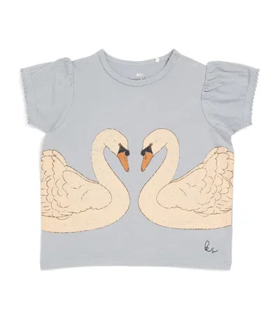 Konges Sløjd Cotton Swan Famo T-shirt (3 Months-4 Years) In Multi