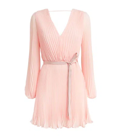 Max Mara Long-sleeve Mini Dress In Pink