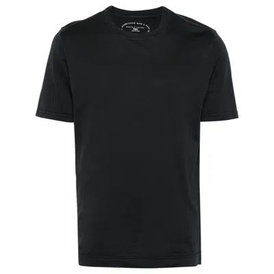 Fedeli Crew-neck T-shirt In Black
