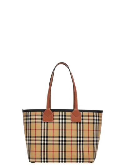 Burberry London Shopping Bag In Brown