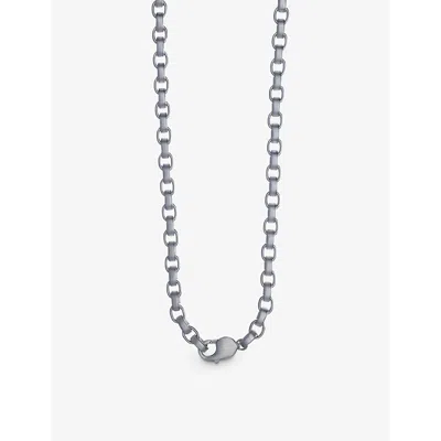 La Maison Couture Womens Silver Biiju Frost Sterling-silver Chain Necklace