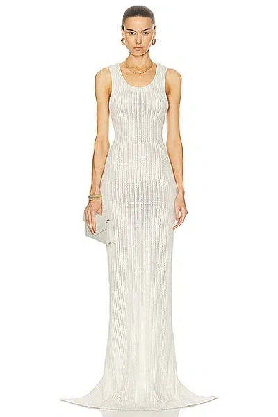 Ludovic De Saint Sernin Knitted Maxi Tank Dress In Neutrals