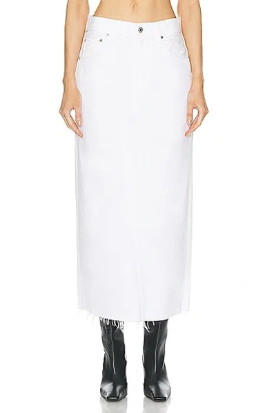 Citizens Of Humanity Off-white Circolo Denim Maxi Skirt In Cannoli