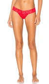 HANKY PANKY SIGNATURE PETITE LOW RISE THONG,4911XS