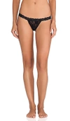 Hanky Panky Signature Lace High Rise G-string In Black