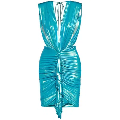 Alexandre Vauthier Dresses In Blue/metallic