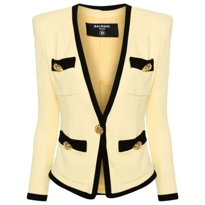 Balmain Jackets In Yellow