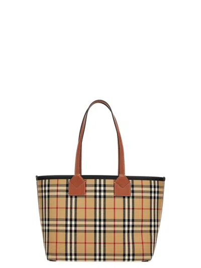 Burberry 'london' Shopping Bag In Brown