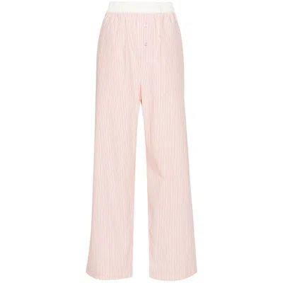 By Malene Birger Pants In Pink/white