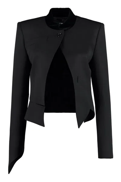 Moschino Virgin Wool Jacket In Black