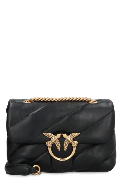 Pinko Mini Love Puff Crossbody In Black