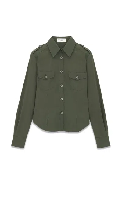 Saint Laurent Shirts In Green