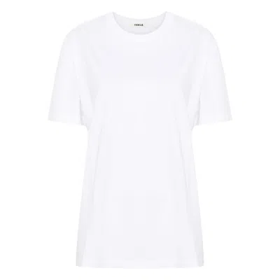 Tekla Crew-neck Organic Cotton T-shirt In White