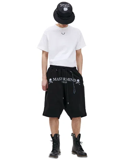 Mastermind Japan Easy Logo-print Track Shorts In Black