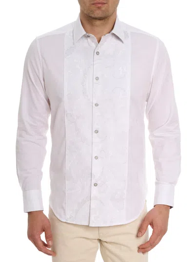 Robert Graham Clarion Long Sleeve Button Down Shirt In White