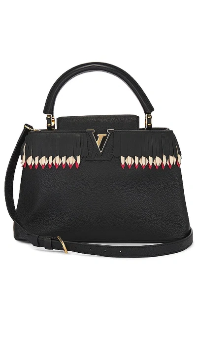 Fwrd Renew Louis Vuitton Capucines Handbag In Black