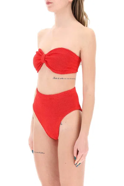 Hunza G Ruby Bikini Set In Red (red)
