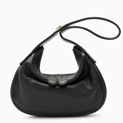 Valentino Garavani Go-hobo Small Leather Bag In Black