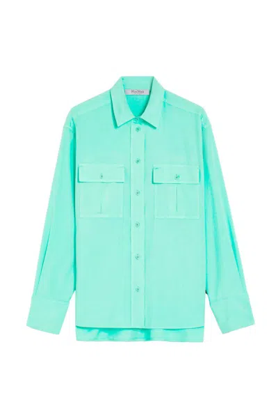 Max Mara Shirts In Turquoise