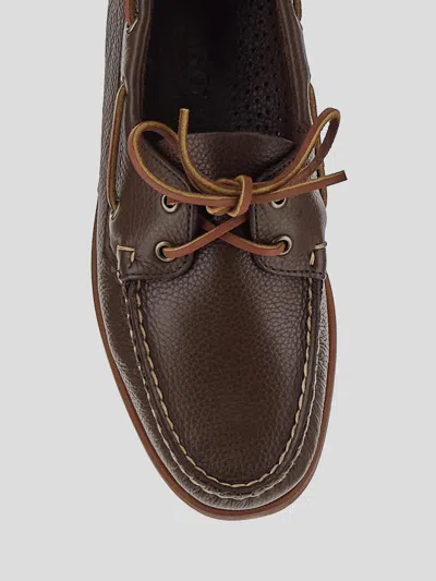 Sebago Flat Shoes In Browncognac