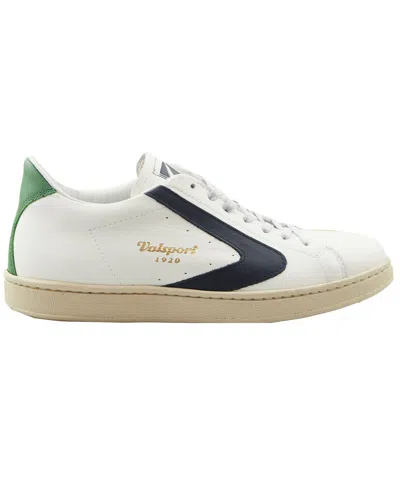 Pre-owned Valsport Shoes Trainer Casual  Tournament Mix Leather Men White/blue In Not Available