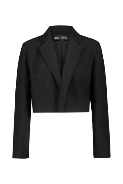 Dr. Hope Cropped Jacket Clothing In Black