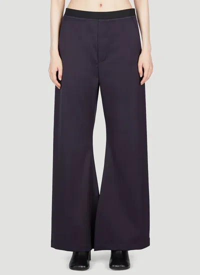 Mm6 Maison Margiela Oversized Suit Pants In Navy