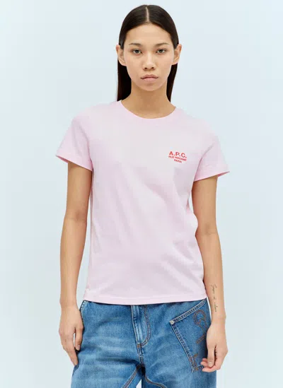 Apc T-shirt Denise In Pink