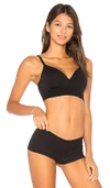 Yummie By Heather Thomson Dawn Wireless Contour Bralette In Black