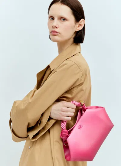 Ganni Bou Fuchsia Handbag In Pink
