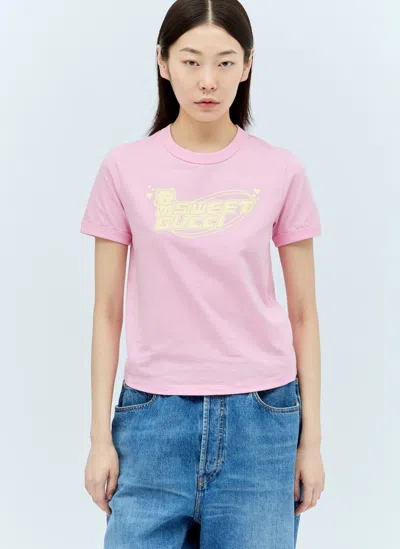 Gucci Sweet  T-shirt In Pink