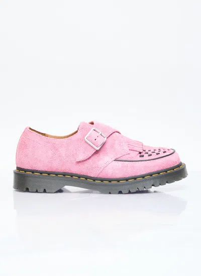 Dr. Martens' The Ramsey Monk Kiltie Creeper Shoes In Pink