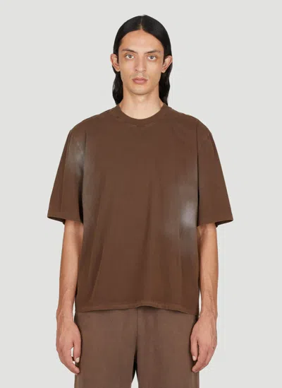 Entire Studios Dart Short Sleeve T-shirt In Brunette