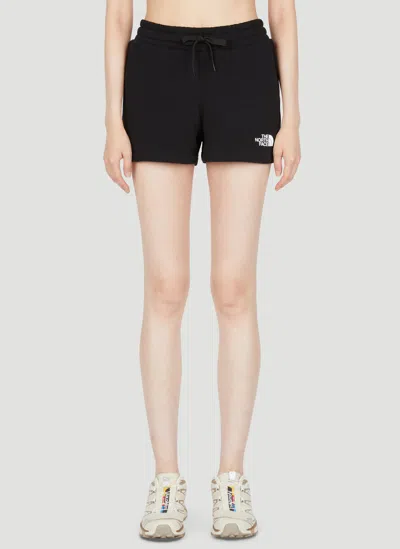 The North Face Logo Detailed Drawstring Shorts In Black